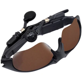 Mados Akiniai nuo saulės belaidės ausinės Bluetooth V4.1 Stereo laisvų Rankų Akiniai nuo saulės su sukiojamomis akinių lęšių ausinių #1128