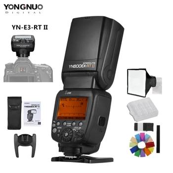 YONGNUO YN600EX-RT II Auto TTL HSS Flash Speedlite + YN-E3-RT II Valdytojas Sukelti Canon 5D3 5D2 7D Mark II 6D 70D 60D ir t.t