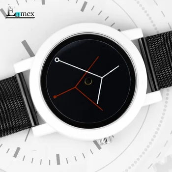 Enmex kūrybinis dizainas lady laikrodis filialas koncepcija, trumpai nerūdijančio plieno, paprastas veido pobūdžio mados kvarco lady laikrodžiai