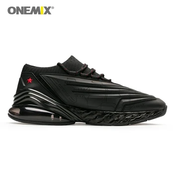 ONEMIX Vyrų Treneriai Kelių Bėgimo Bateliai Lengvas Sportas Energijos Sneaker Lauko Pėsčiomis pagalvėlė minkšta pado intarpas energijos