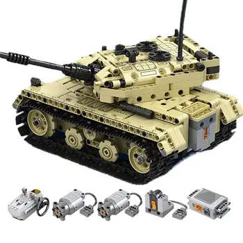 759 Vnt. Plytų RC Karinis Tankas įrangos pardavimas, biuro įrangos Automobilio Modelio Blokai Berniukas Gimtadienio Dovana Vaikams, Žaislas, Pomėgių Vaikams