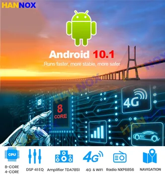 6G+128G Android 10.1 Markės Automobilio Radijo Multimedia Vaizdo Grotuvas 
