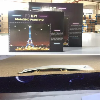 EverShine Diamond Siuvinėjimo LED Šviesos Dekoracijos Diamond Tapyba Visą Gręžimo Cirkonio Kalėdų Kraštovaizdžio Mozaikos Deimantų Meno