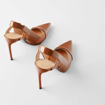 Prabangos Prekės Ženklo Dizaineris Moterų Sandalai Susiuvimo Spalva Pažymėjo Tne Plonas Super Aukšti Kulniukai Batai Moterims