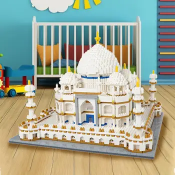 3950pcs Blokai Nustatyti Architektūros Paminklų, Taj Mahal Palace Modelis Žaislas Berniukams, Mergaitėms Anksti Švietimo 3D Plytų Žaislai