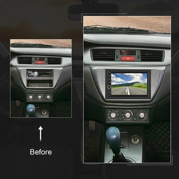 2 Din Car Stereo Radijo Fasciją Rėmo Montavimo Rėmas Atveju Rinkinio Įrengimas Rėmo Montavimo DVD Grotuvas Atveju Pusėje Tvirtinimo Laikikliai