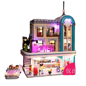 Prekės LED Light Up Kit Žaislas, Skirtas lego 10260 miesto Centro Valgyklą Kūrėjas, Miesto Gatvių Apšvietimo Nustatyti Kalėdų dovana