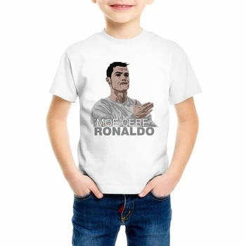 Nauja vasaros stiliaus žvaigždė Cristiano Ronaldo spausdinti 3d Vaikų/Kūdikių marškinėliai atsitiktinis t marškinėliai street wear camisa Berniukas/Mergaitė CR 7 Viršuje Tee Z9-8