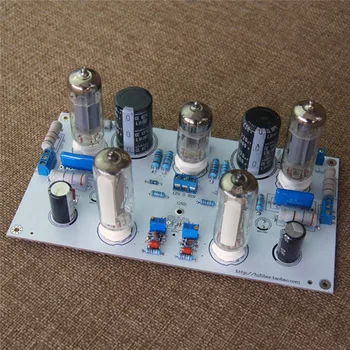 HIFI Stereo Vakuuminių Vamzdžių Amp Galios Stiprintuvo PCB 6E2 Lygio Indikatorius ant Pliko Valdyba 
