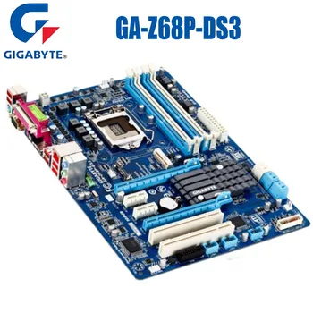 LGA 1155 Plokštė DDR3 GIGABYTE GA-Z68P-DS3 PCI-E 3.0 Darbalaukio GIGABYTE Z68 Mainboard Naudoti LGA 1155 Z68 DDR3 USB2.0 Intel Z68