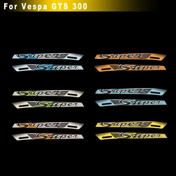 Logotipas PIAGGIO VESPA GTS 300 GTS300 Sporto SUPER Motociklas kėbulą Lipdukai, Lipdukai, Emblemos Reflective