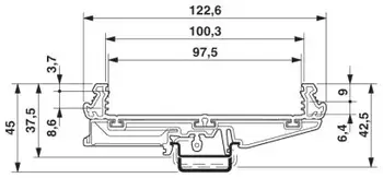 UM100-E profilio koja konsolių bazės PCB turėtojas, PCB din bėgelio ,PCB vežėjas,PCB būsto