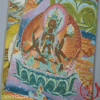 Kalėdų Tibeto Thangka Šilko Siuvinėjimas, Siuvinėjimo Nepalas Thangka Tapybos Aukso Šilko Siuvinėjimo Baltoji Tara Buda Statu helovinas