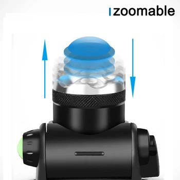 FX-DZ90 V6 led žibintai zoom žibintuvėlis reguliuojamas žibintas T6 L2 8000lm 18650 baterija priekinių žibintų Įkrauti zoomable priekinis žibintas