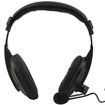 Naujas Laidinis Žaidimų Ausinių Verslo Bass Stereo 3.5 mm Ausinių Su Mikrofonu Kompiuterių PC Nešiojamas Skatinimo Posėdis