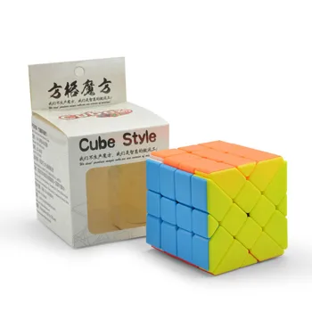 Lefun Stickerless Kubo Fisher Magic Cube Stickerless 4x4 Magic Cube Cubo Magico Mokymosi Švietimo Žaislai Vaikams