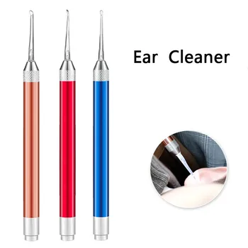 1PC LED Blykstė Ear Cleaner Šaukštas Earpick ausų sierą Kasti Valiklis Ausų Valymo Curette Vaikams, Kūdikiams, Vaikams, Ausų Priežiūros Priemonė