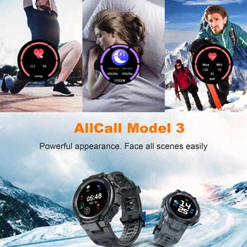 Modelis 3 Smartwatch Vyrai Moterys IP68 Vandeniui Sporto Fitneso Apyrankę Sveikatos Monitorius Laikrodis Skaitmeninis Smart Watch 