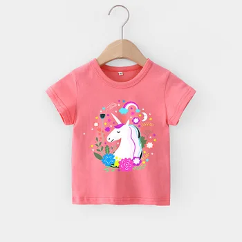 VIDMID Vaikai medvilnės marškinėliai tees kūdikių Mergaičių marškinėliai topai mergaitėms trumpomis rankovėmis marškinėliai vaikams tees marškinėliai drabužių 4018 05