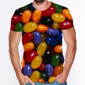 Šokolado 3d Žmogus T-Marškiniai, trumparankoviai Vyrų Kūrybos Klaidingą Modelį, vyriški T-shirt Vasaros Didelio Dydžio Drabužius Vyrams ir Moterims