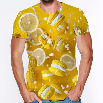 Šokolado 3d Žmogus T-Marškiniai, trumparankoviai Vyrų Kūrybos Klaidingą Modelį, vyriški T-shirt Vasaros Didelio Dydžio Drabužius Vyrams ir Moterims
