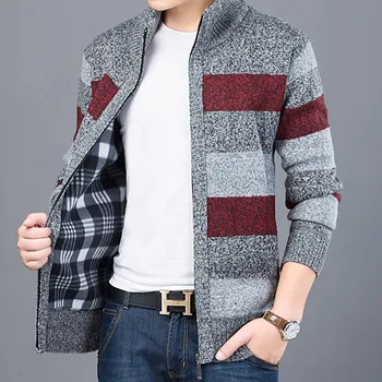 2020 M Storio Naujos Mados Prekės Ženklo Megztinis Mens Cardigan Slim Fit Džemperiai Trikotažas Šiltas Ruduo Korėjos Stiliaus Kasdienių Drabužių Vyras