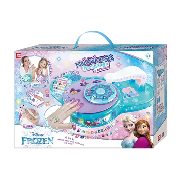 Disney nauja merginų sušaldyti 2 princesė Tatuiruotė Nagų lipduką Kosmetikos Makiažas Box Set Grožio Mados Žaislai Lipdukas vaikams Dovanų