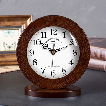 Senovinių Medinių Stalo Laikrodis Skaitmeninis Judėjimas Modernus Dizainas, Paprastas Laikrodžiai, Stalo Stovi Relojes De Cocina Retro Stalinis Laikrodis EA60TZ