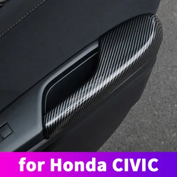 ABS anglies pluošto, durų atramą jo apsauginis gaubtas su ranka apdailos modifikacija, Honda Civic 10 2016 2017 2018 2019 2020
