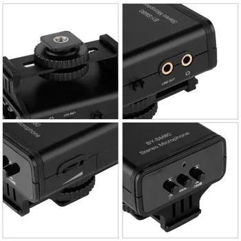 BOYA BY-SM80 PassFilter Kamera, Stereo Mikrofonas su Realaus laiko Balso Stebėti Nikon D800 D600 Canon 5D2 6D 750D vaizdo Kamera