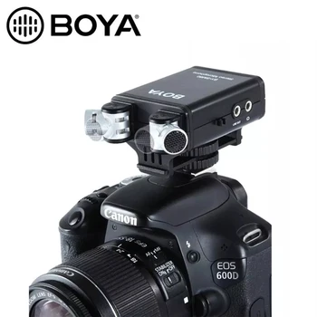 BOYA BY-SM80 PassFilter Kamera, Stereo Mikrofonas su Realaus laiko Balso Stebėti Nikon D800 D600 Canon 5D2 6D 750D vaizdo Kamera