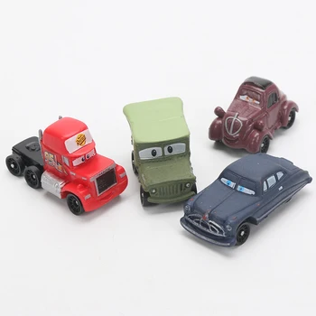 4-6cm 24pcs/daug Disney Pixar Cars 3 Žaibas McQueen Mater Jackson Audra Ramirez 1:55 Diecast ABS Automobilio Modelį Žaislas Berniukams
