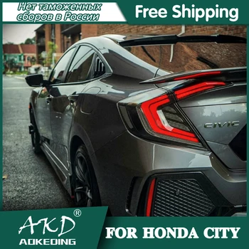 Galinio Žibinto Automobilio Honda CIVIC X G10 2016-2019 CIVIC Užpakaliniai Žibintai Led Rūko Žibintai DRL Dienos Žibintus Tiuningas, Automobilių Reikmenys