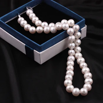 [MeiBaPJ]10mm Didelis Gamtos Perlų Perlų Karoliai Karoliukai Balti Karoliai Specialus pasiūlymas Super Mamos Dovana Vestuvių Papuošalai