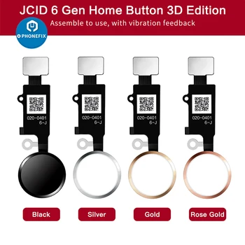 JCID 6 Gen 3D Home Mygtuką Flex Kabelis iPhone7 7P 8 8P Meniu Klaviatūros Namo Grįžti Mygtuką Universalus pirštų Atspaudų Flex Kabelis Remontas