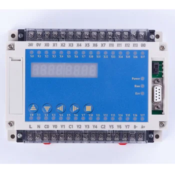 Plc programuojamas loginis valdiklis plc talpyklos FX2N 20MR 0-10V 4 AD 2 DA 12 8 iš RTC LED relay automatinis valdiklis 220V