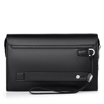 Naujas Dizainas Vyrų Anti-theft ilgai piniginės safty užraktas rankinėje verslo rankinės Vyrams PU odos koduojama spyna Sankabos iPad Mini Krepšys