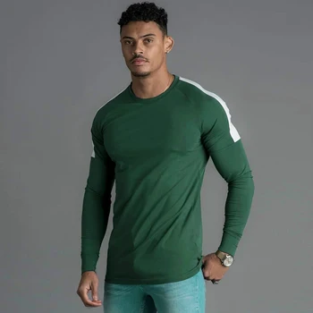 2020 Sportas Marškinėliai Vyrams SALĖ marškinėliai Vyrams, ilgomis Rankovėmis Veikia Marškinius Vyras Rashgard Sportiniai Drabužiai