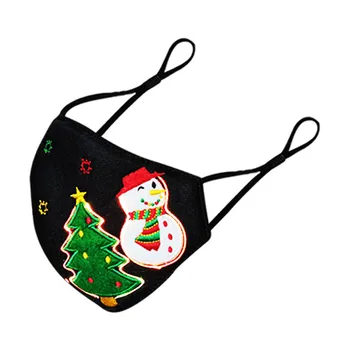 Masque Kalėdų Žėrintis Kaukė 2020 M. Žiemos Suaugusiųjų Kalėdų Dulkėms Burnos Kaukę Saugos Pluošto Šviesos Spalvinga Linijos Burną Dangtis