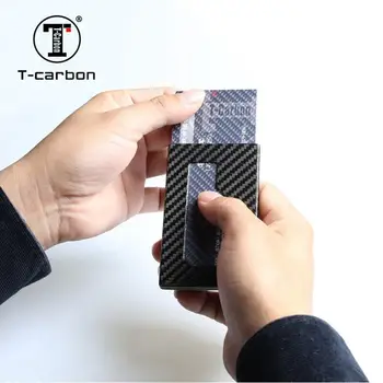 T-anglies gamintojas anglies pluošto užsakymą pinigų klipas kredito kortelės turėtojas
