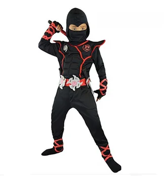 Ninja Kostiumas Ninjago Helovyno Cosplay Assassin Šalies ниндзя disfraz de ninja Berniukų, Mergaičių Kariai Slaptas Puras Vaikai Medžiaga Rinkiniai