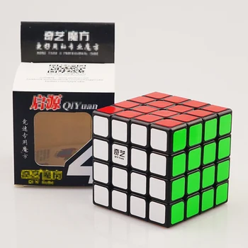 Neo Kubas 4x4x4 Cubo Magico Qiyi Qizheng S Magic Cube 4x4 Stickerless Qizhengs kubinių anti-streso 4 4 Žaislai Vaikams