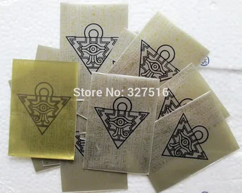 12 paketai(600pcs) Yu Gi Oh kortų apsaugoti Anime YuGiOh logotipas žaidimo kortelės apsaugos PRIEŽIŪROS RERRIER stalo žaidimas duelist kortelių apsaugos žaislas